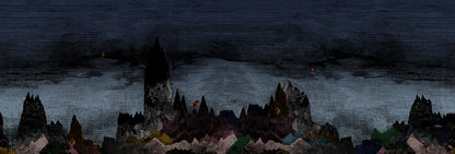 Carpates Indigo mural by Bien Fait