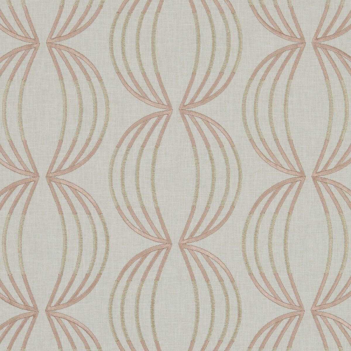 Carraway Rose Gold fabric by Clarke & Clarke