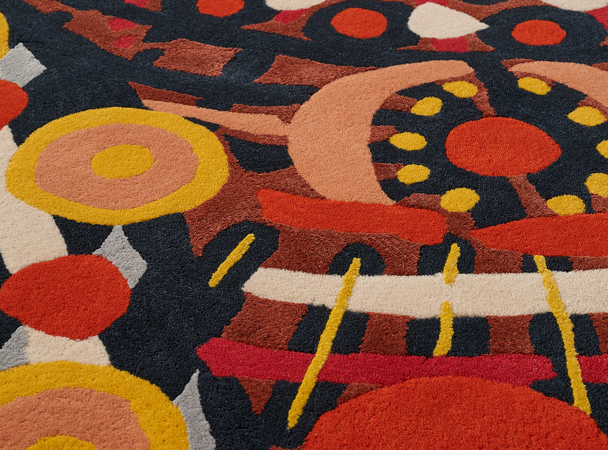 Carrousel Rug by Pierre Frey shown in a room setting (view 1)