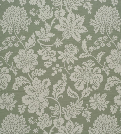 Cartouche Fabric by James Hare Old Green