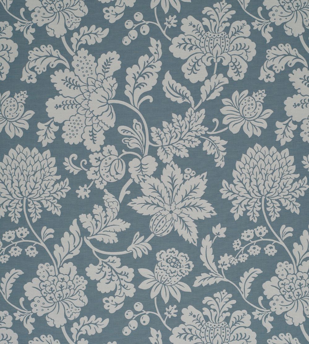 Cartouche Fabric by James Hare Victoria Blue