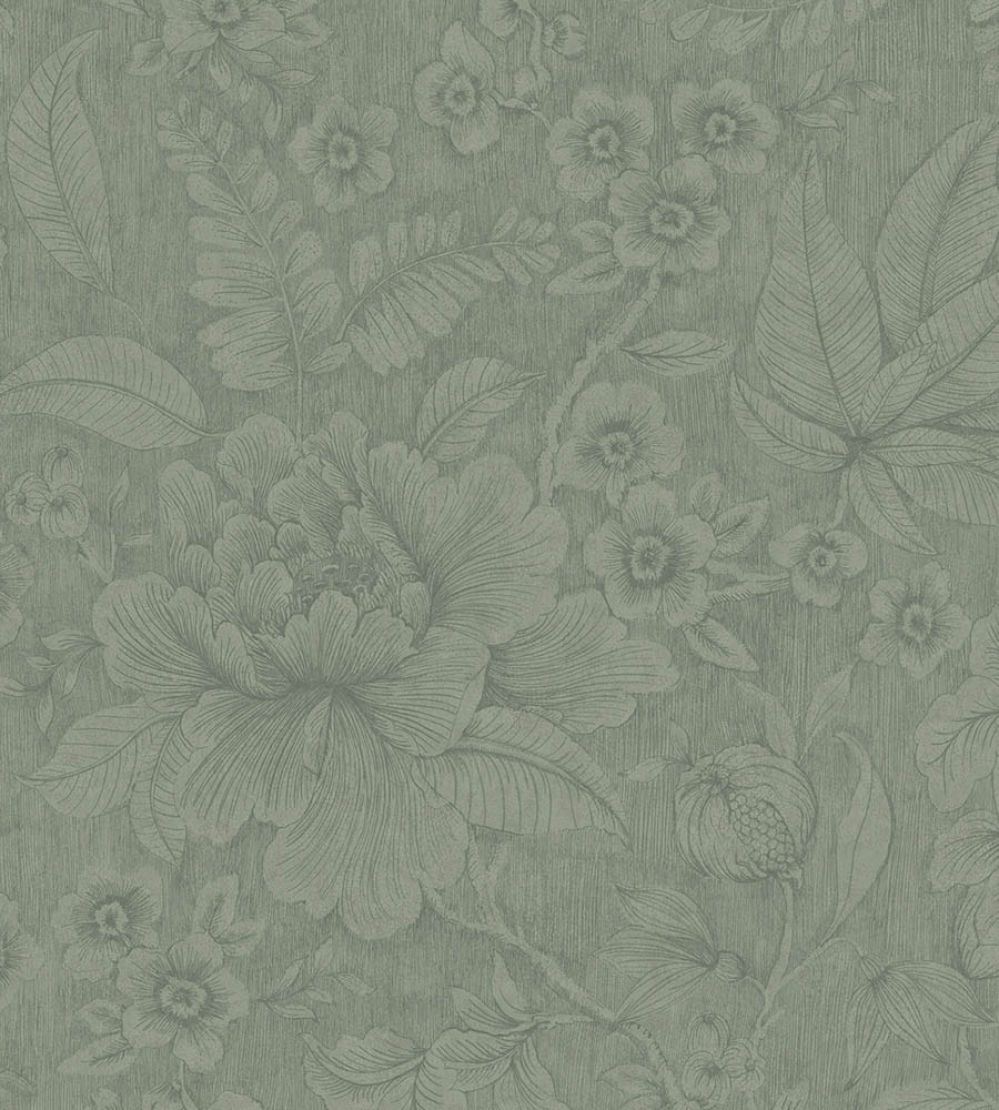 Casa De Fiore Wallpaper by Eijffinger Light Green