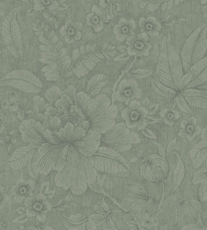 Casa De Fiore Wallpaper by Eijffinger Light Green