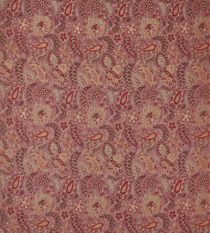 Caserta Paisley Fabric by Zoffany Pale Ruby