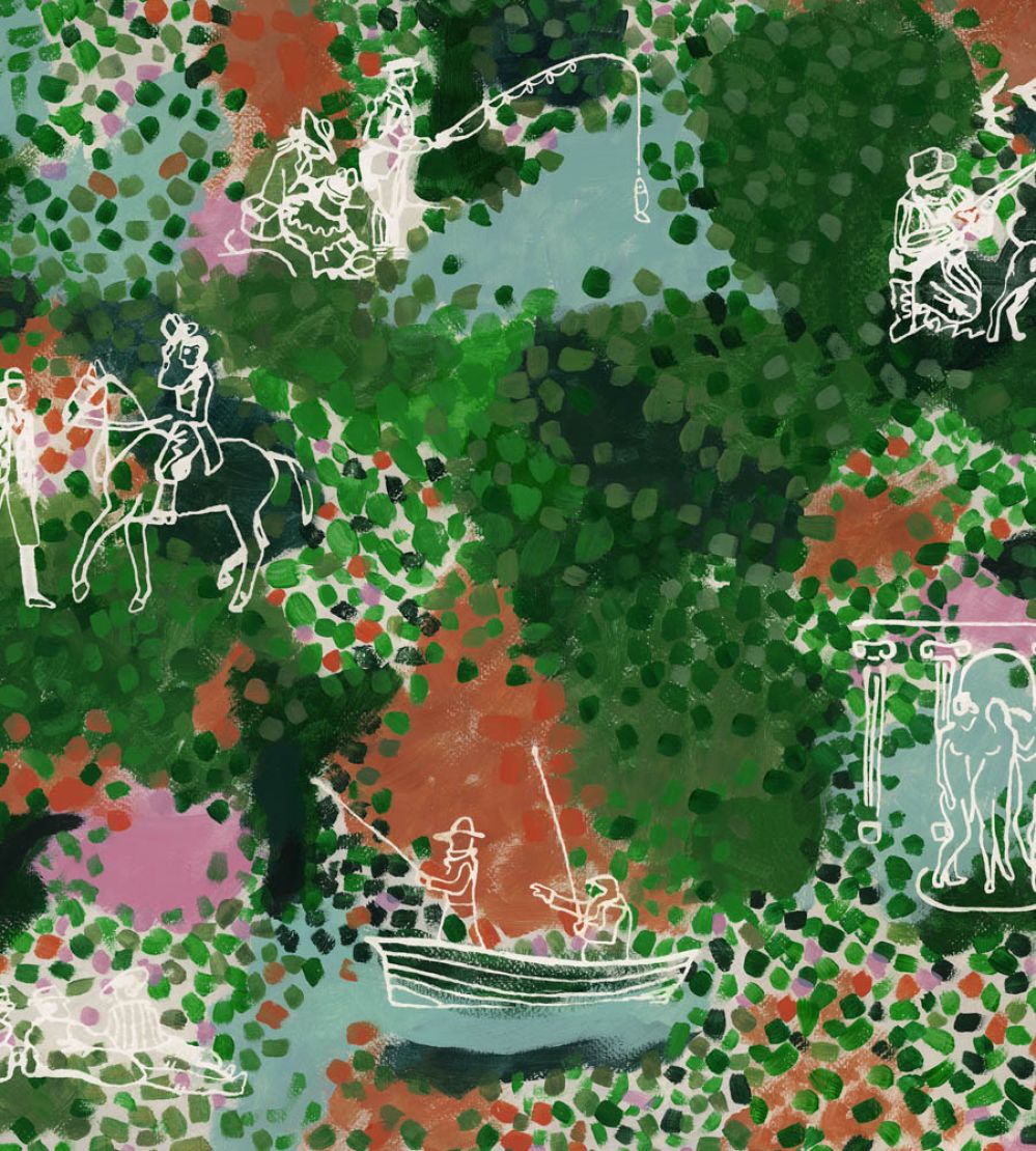 Castle's Garden Wallpaper by MINDTHEGAP Verdant Green
