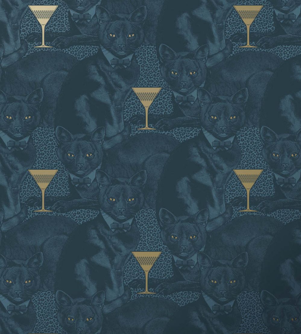 Cat-titude Wallpaper by Divine Savages Fierce Blue