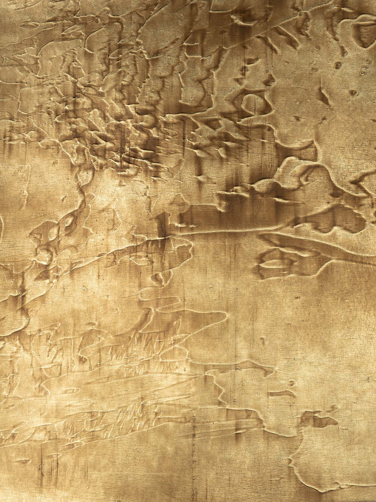 Rustic Metallic Wallpaper by Holland & Sherry in Vintage Gold Rush