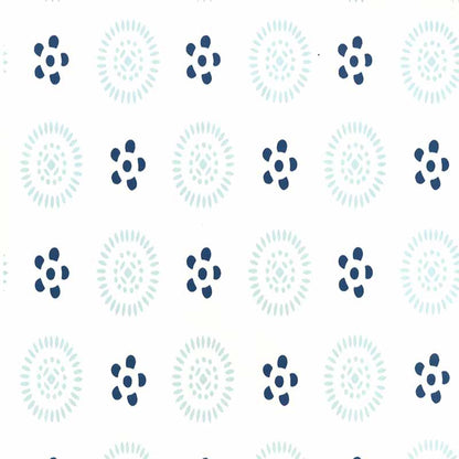 Cecil Two Color Baliblu Navy wallpaper by China Seas