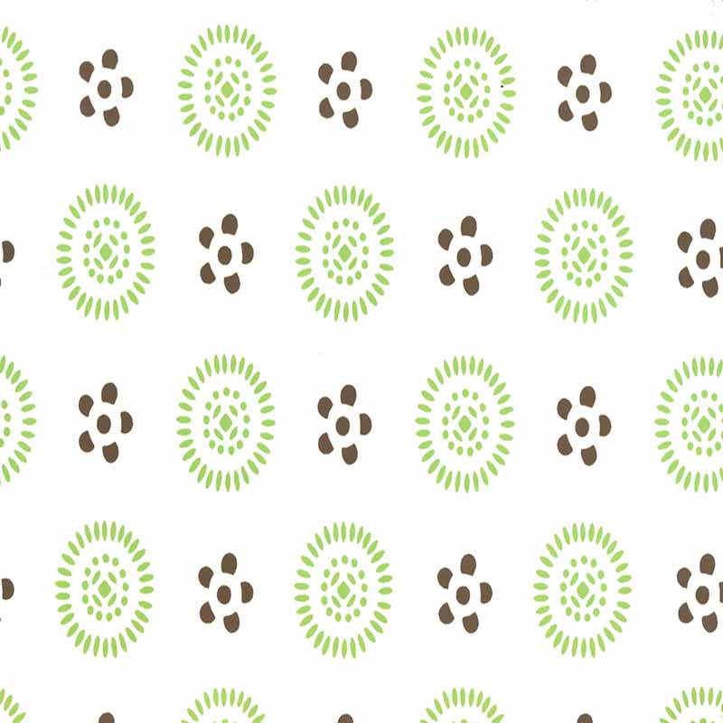 Cecil Two Color Jungle Graan Brown wallpaper by China Seas