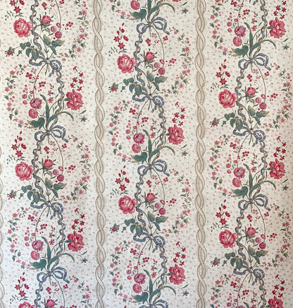 Cecilia Wallpaper by Watts 1874 in Meadow Rose - Paper-Backed Linen