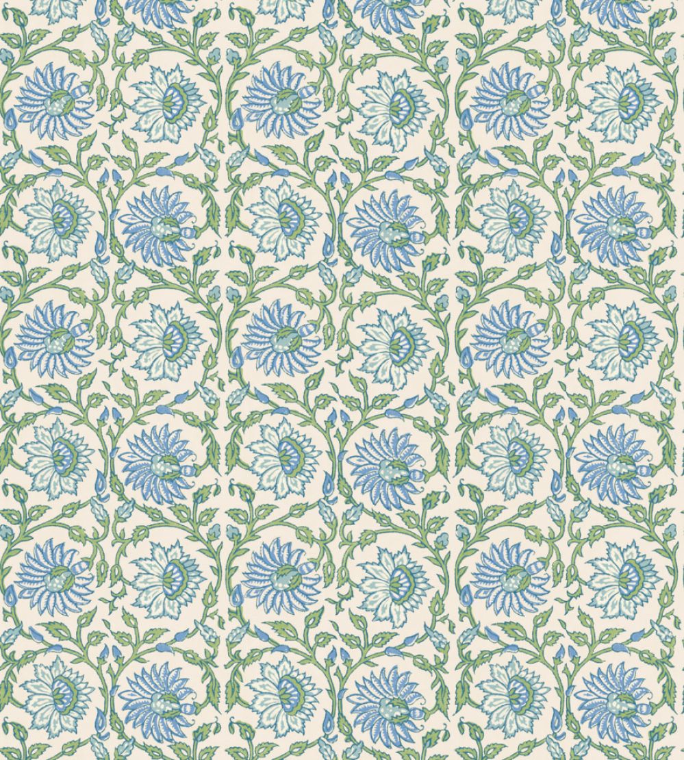 Cecily Wallpaper by GP & J Baker Blue/Green