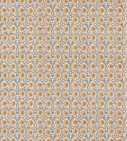Cecily Fabric by GP & J Baker Ochre/Teal