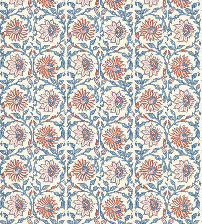 Cecily Wallpaper by GP & J Baker Red/Blue