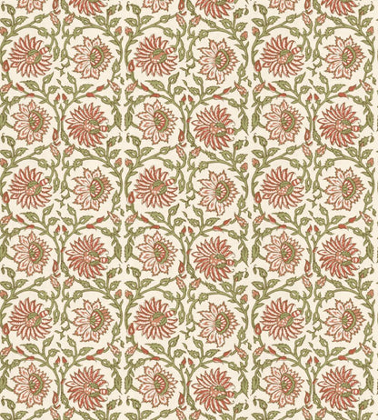 Cecily Wallpaper by GP & J Baker Red/Green
