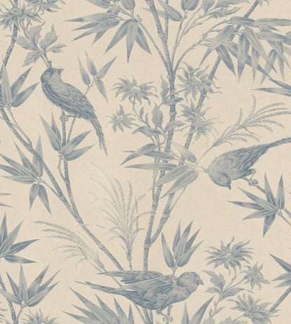 Celeste Wallpaper by Sandberg Indigo Blue