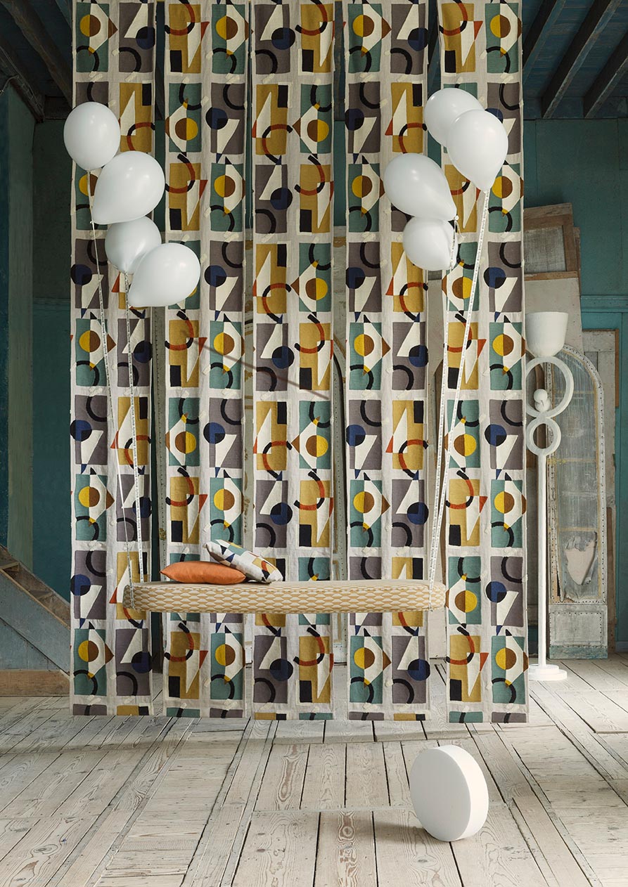 Centaure Fabric by Pierre Frey shown in a room setting (view 1)