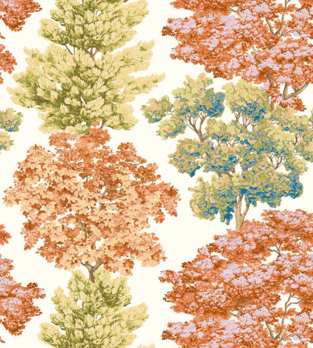 Central Park Wallpaper by Scalamandre Autumn