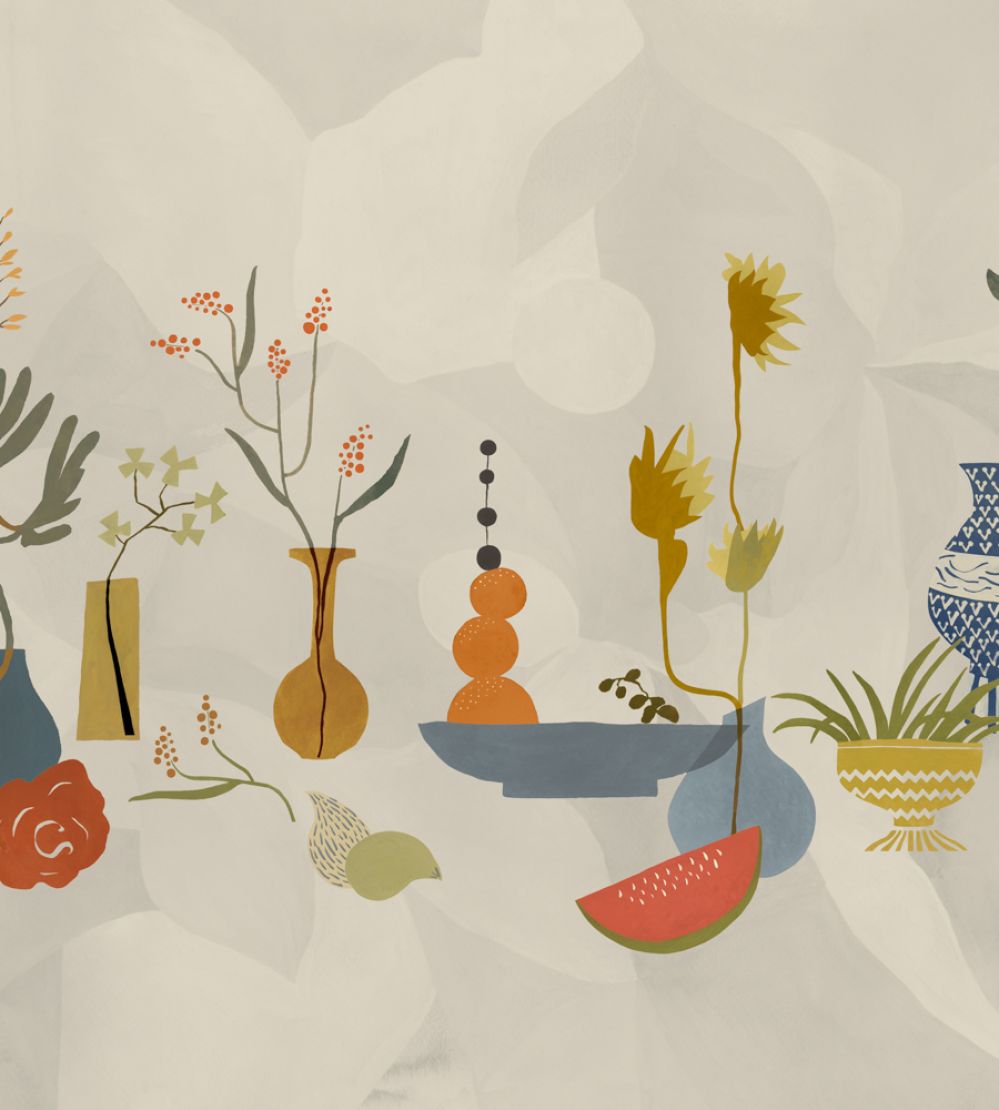 Centrepiece Composition Mural by Tres Tintas Blue