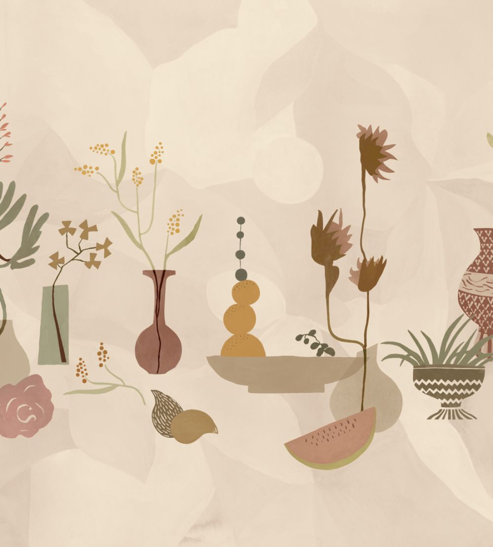 Centrepiece Composition Mural by Tres Tintas Pink