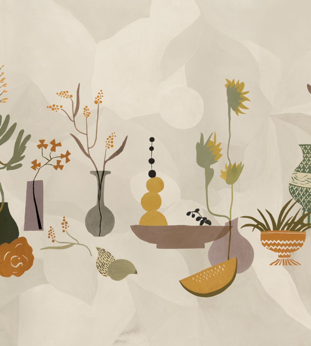 Centrepiece Composition Mural by Tres Tintas Purple