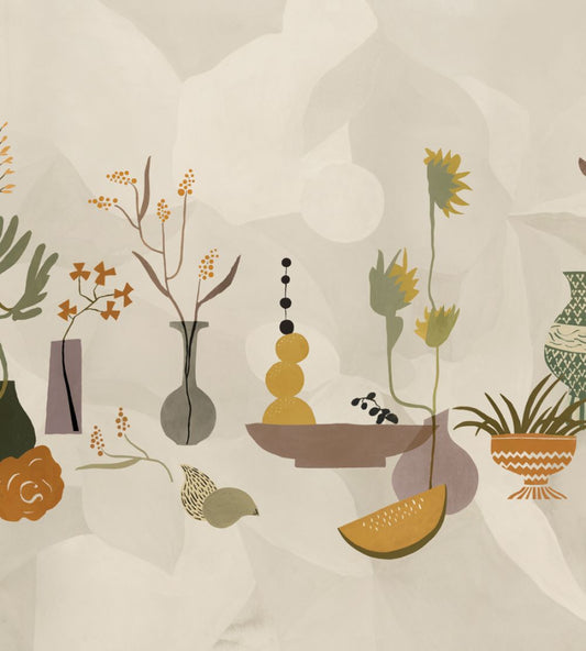 Centrepiece Composition Mural by Tres Tintas Purple