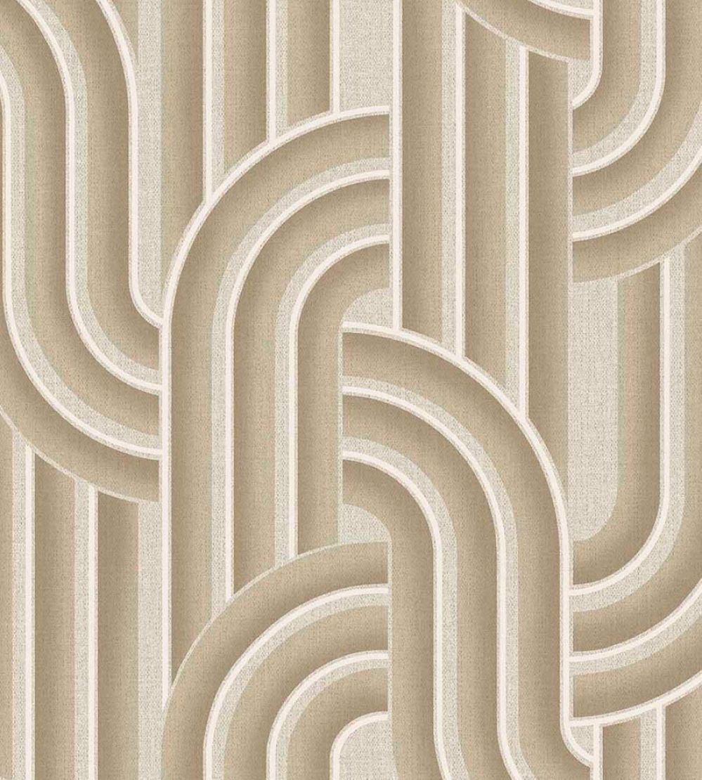 Ceramic Arches Wallpaper by Eijffinger Brown/Taupe