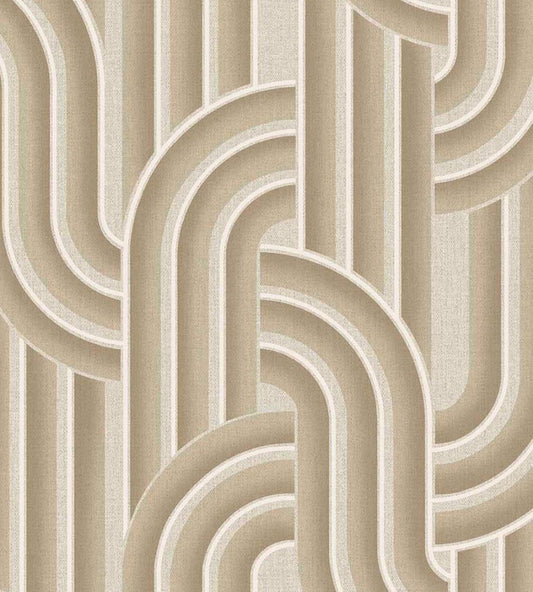 Ceramic Arches Wallpaper by Eijffinger Brown/Taupe