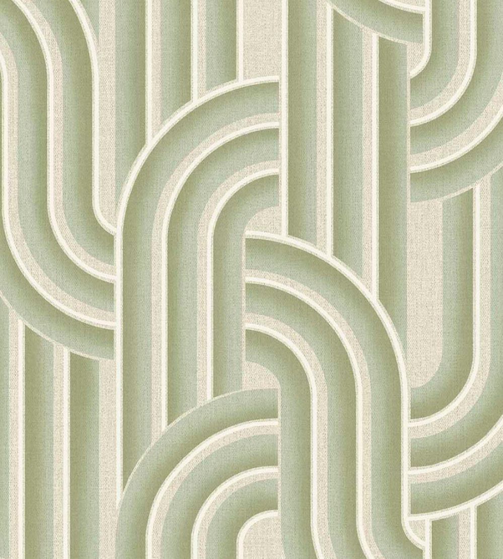 Ceramic Arches Wallpaper by Eijffinger Green