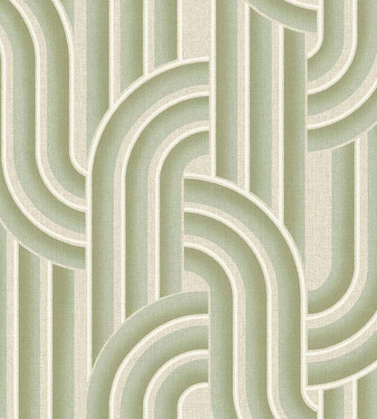 Ceramic Arches Wallpaper by Eijffinger Green