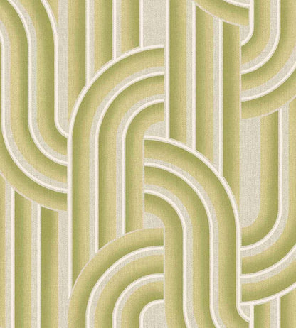 Ceramic Arches Wallpaper by Eijffinger Lime Green