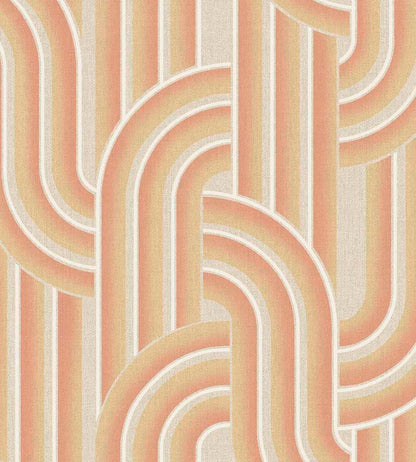 Ceramic Arches Wallpaper by Eijffinger Orange/Terracotta