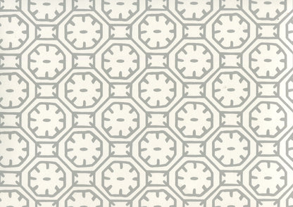 Ceylon Batik Gray on Almost White wallpaper by China Seas