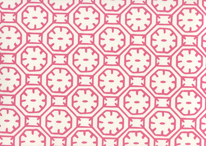 Ceylon Batik Magenta on Almost White wallpaper by China Seas