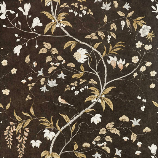 Chambalon Trail Antique Gold/Vine Black mural by Zoffany