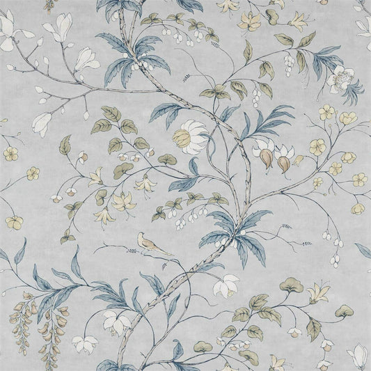 Chambalon Trail Mercury/Platinum Grey mural by Zoffany