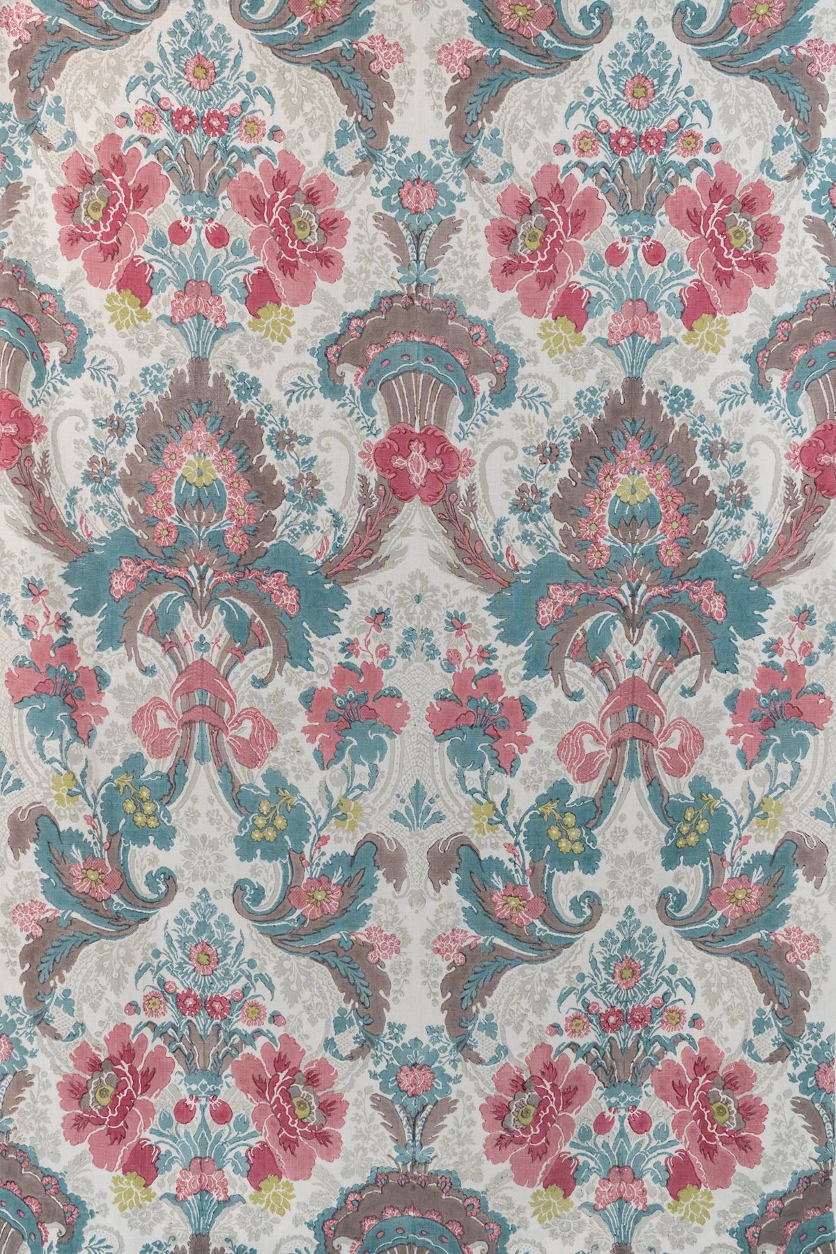 Chambord Fabric by Jean Monro in Blue/Rose/Lime