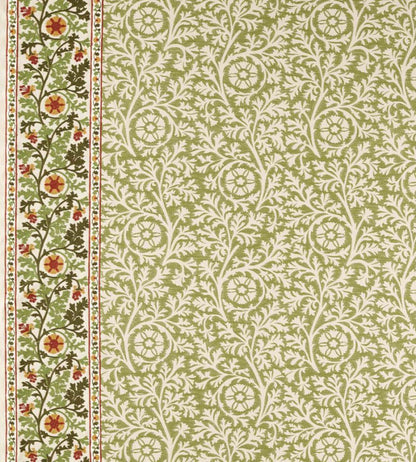 Chamomile Embroidery Fabric by Morris & Co Forest