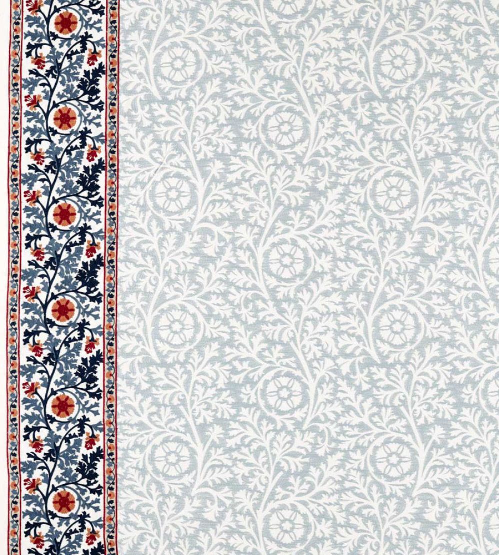 Chamomile Embroidery Fabric by Morris & Co Woad