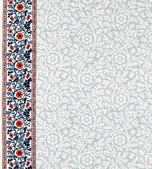 Chamomile Embroidery Fabric by Morris & Co Woad