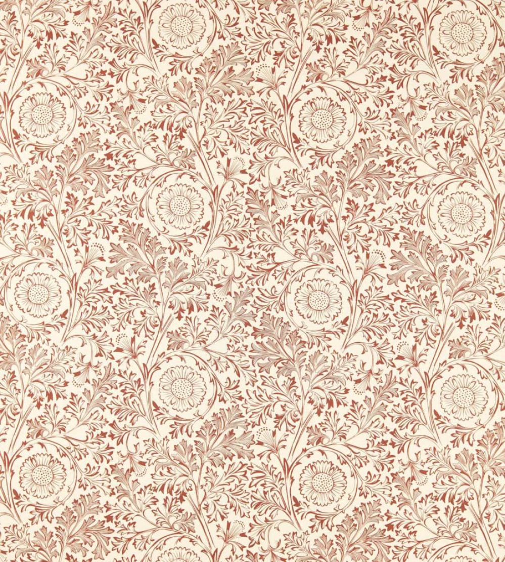 Chamomile Fabric by Morris & Co Russet