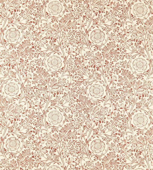 Chamomile Fabric by Morris & Co Russet
