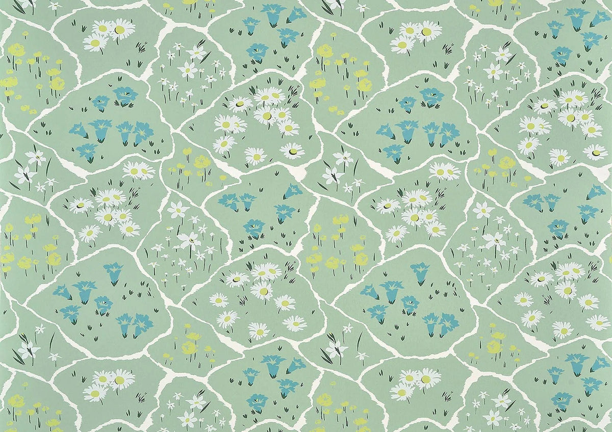 Champ Fleuri Wallpaper by Pierre Frey in Celadon (FP093002)