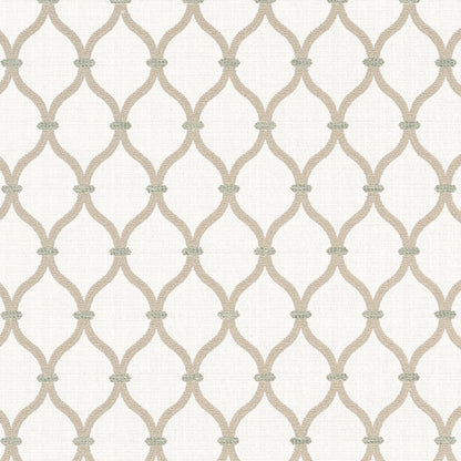 Chandler Fabric by Thibaut in Flax (W81934)