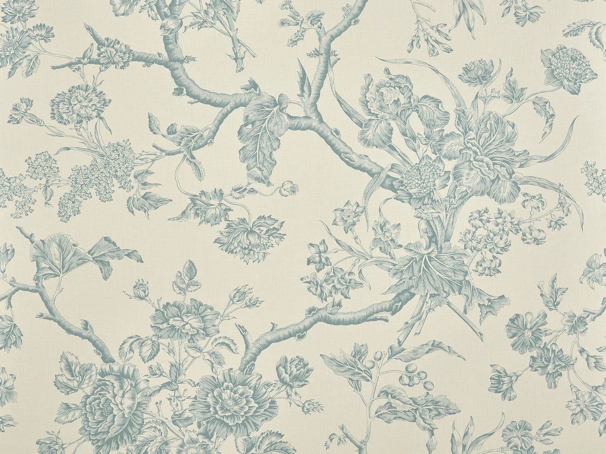 Chantonnay Wallpaper by Braquenié in Bleu Tendre (BP370003)
