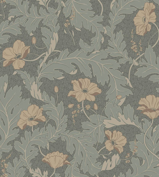 Charlotta Wallpaper by Sandberg Forest Green