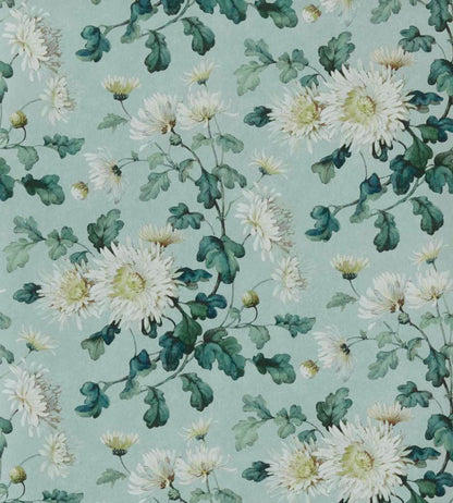Charlotte Wallpaper by 1838 Wallcoverings Teal