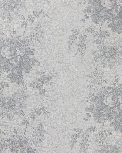 Charlotte French Blue on White fabric by Cabbages & Roses