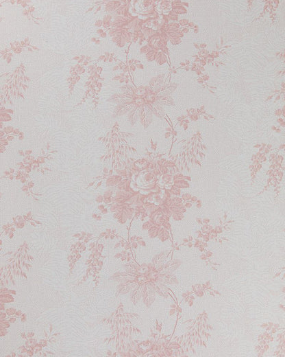 Charlotte Rose on White fabric by Cabbages & Roses