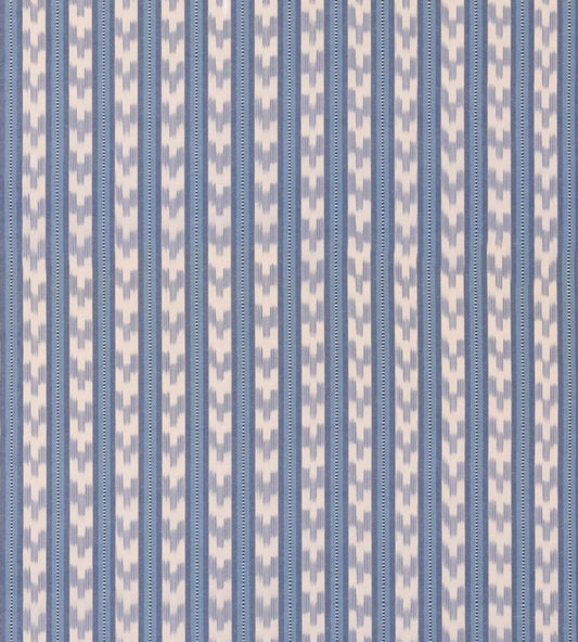 Chart Stripe Fabric by Mulberry Home Blue