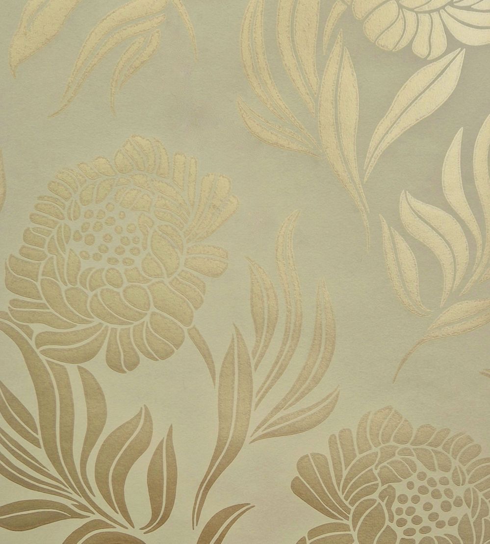 Chatsworth Wallpaper by 1838 Wallcoverings Gold